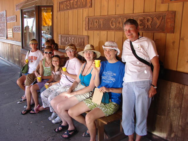 We all had our free ice water from Wall Drug.