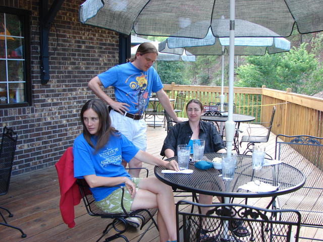 Same day, all of us hungry, we stopped at a restaurant in Deadwood.