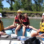 That afternoon we raft on the Yellowstone by Billings.