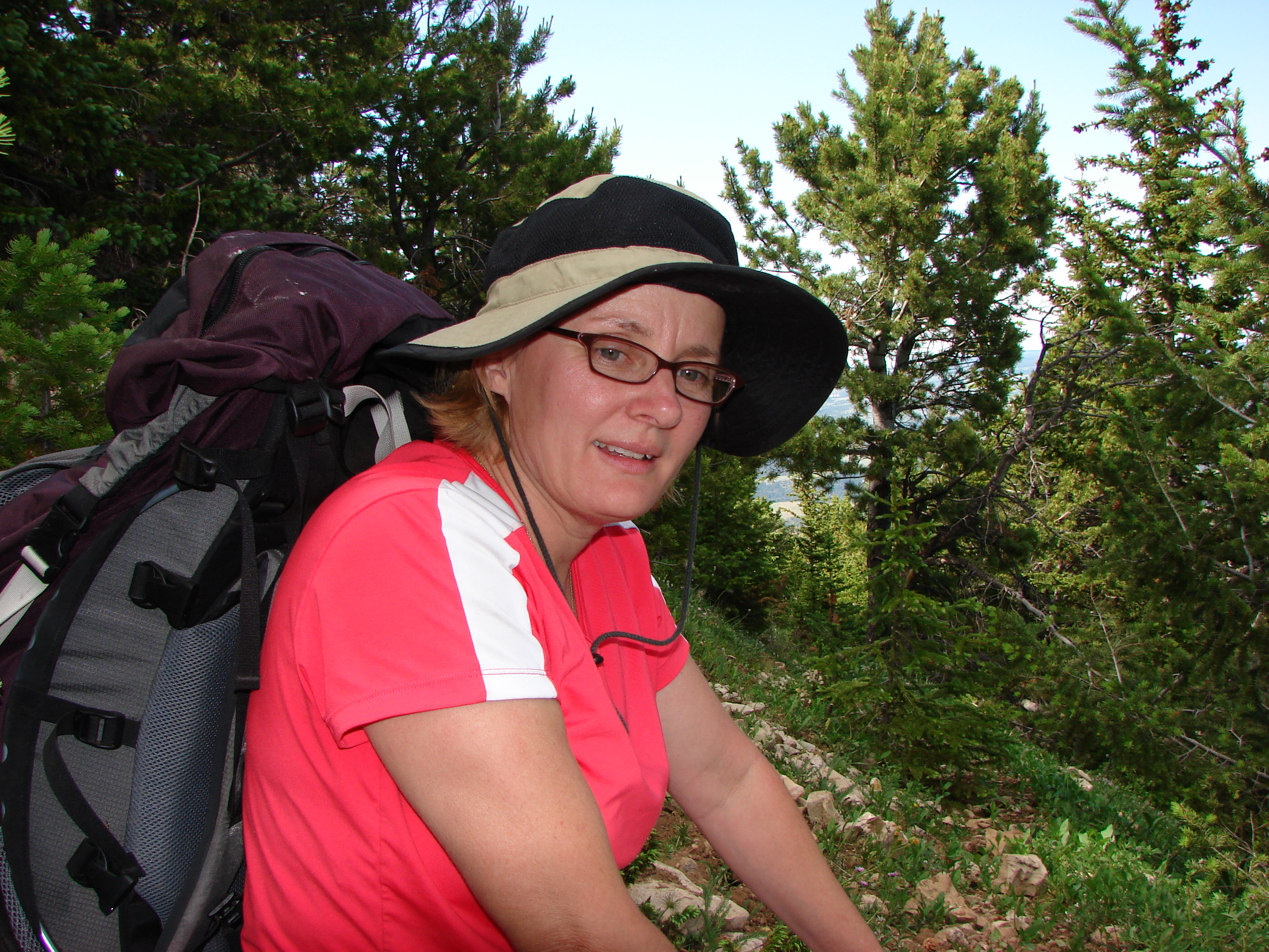 Peggy loved the flowers we walked through.