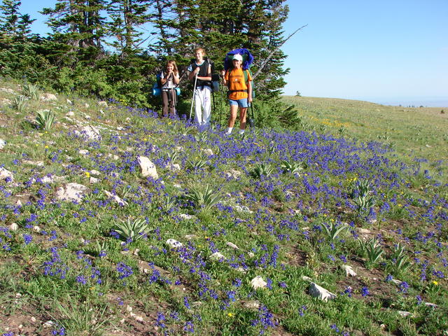 Well, we have to hike back down.