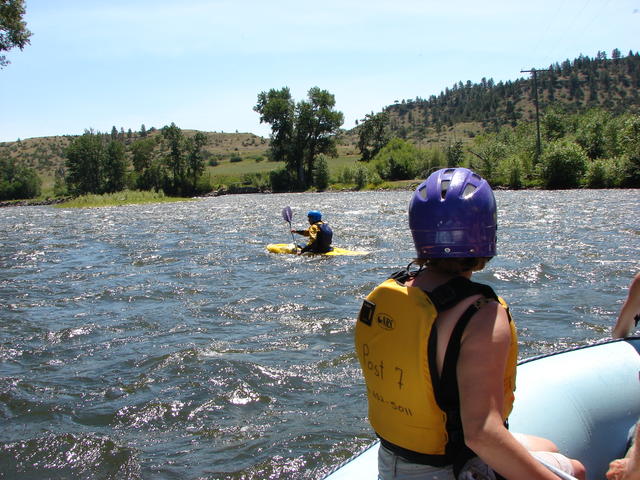 Lindsay is our safety boater.