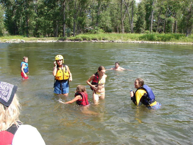 Everyone swims in the eddy.