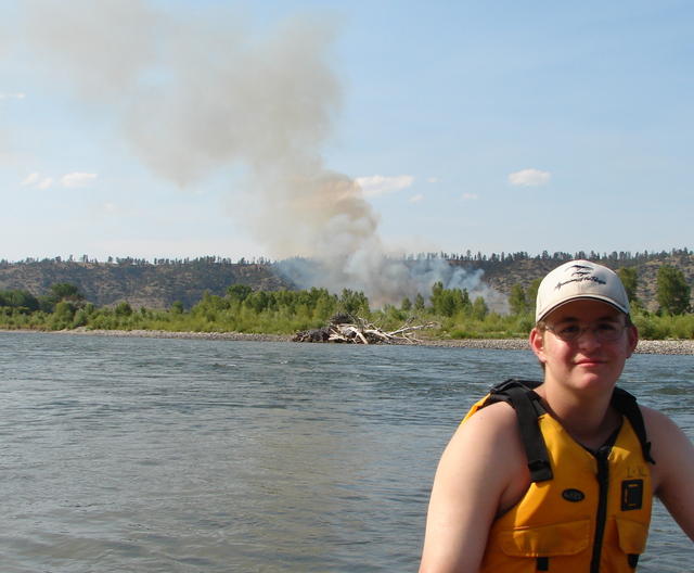 We saw this fire just after it started and watched it grow all afternoon.