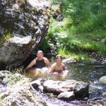 Ethan and I found this little pool across the river.