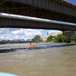 We're passing under the East Bridge.