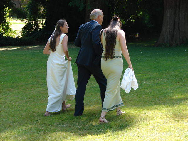 Lindsay, JJ and Carrie walk to Lindsay's hiding place.