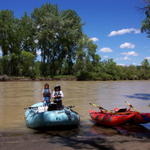 Sue, LW and I decided to check out the Yellowstone at 24,000 cfs (about 8.3 feet).