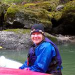 Chris is happy to be on the river.