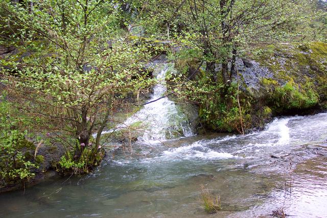 There were water falls every where.