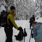 Sean, Ben and Lindsay are almost ready to go.