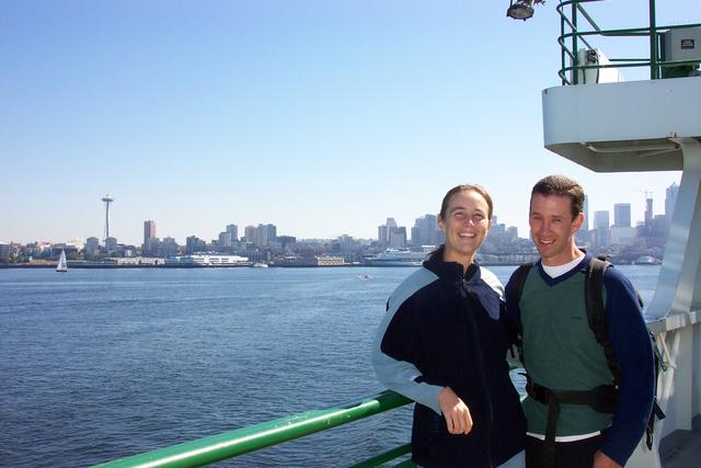 I met Lindsay and Ben in Seattle and we took the ferry to Port Townsend.