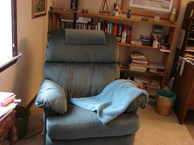 My big old easy chair.