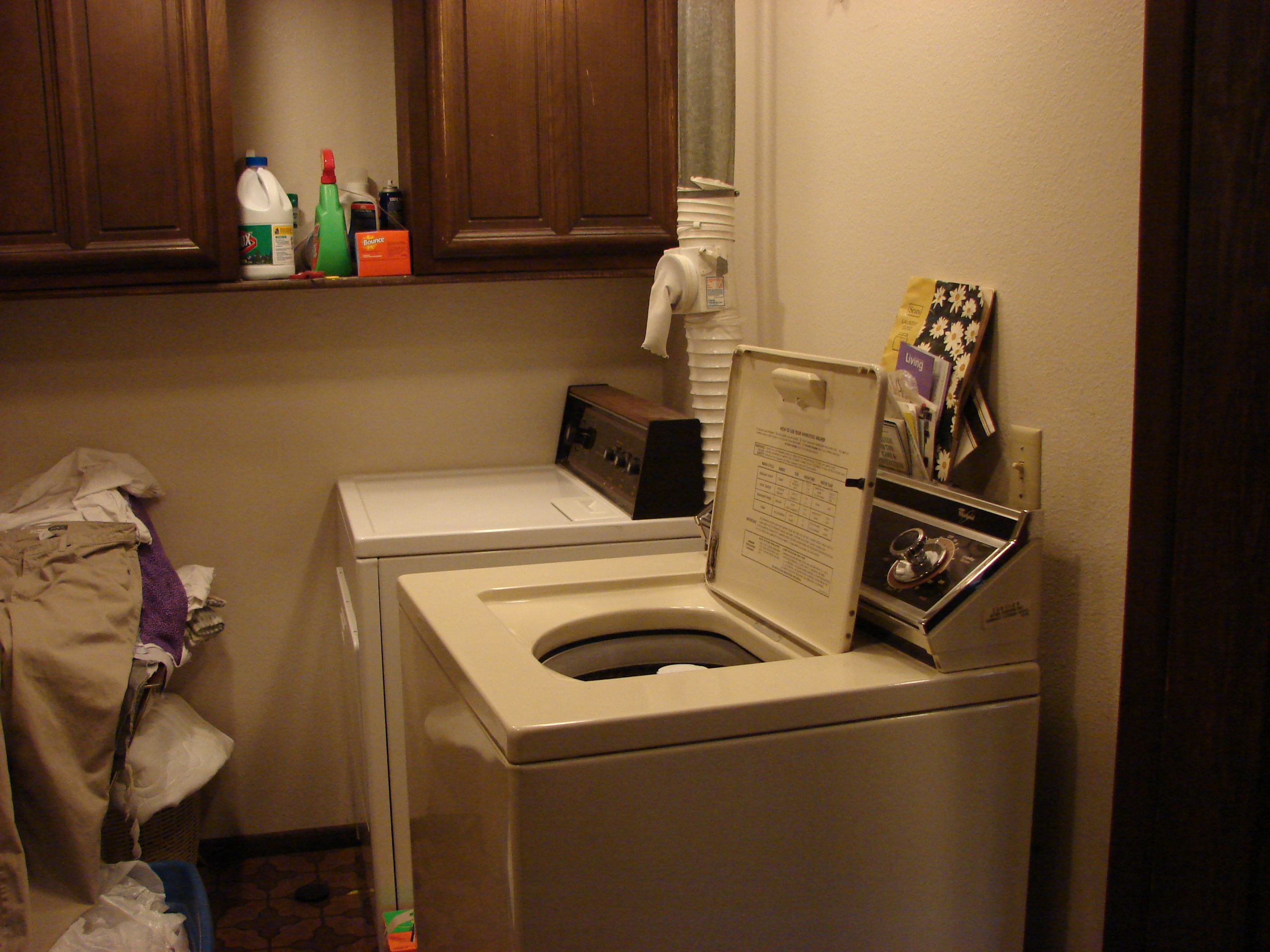 Washer and dryer.