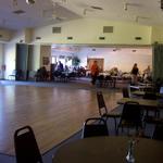 This is the inside of the Elks Club and shows the dance floor and dining area.