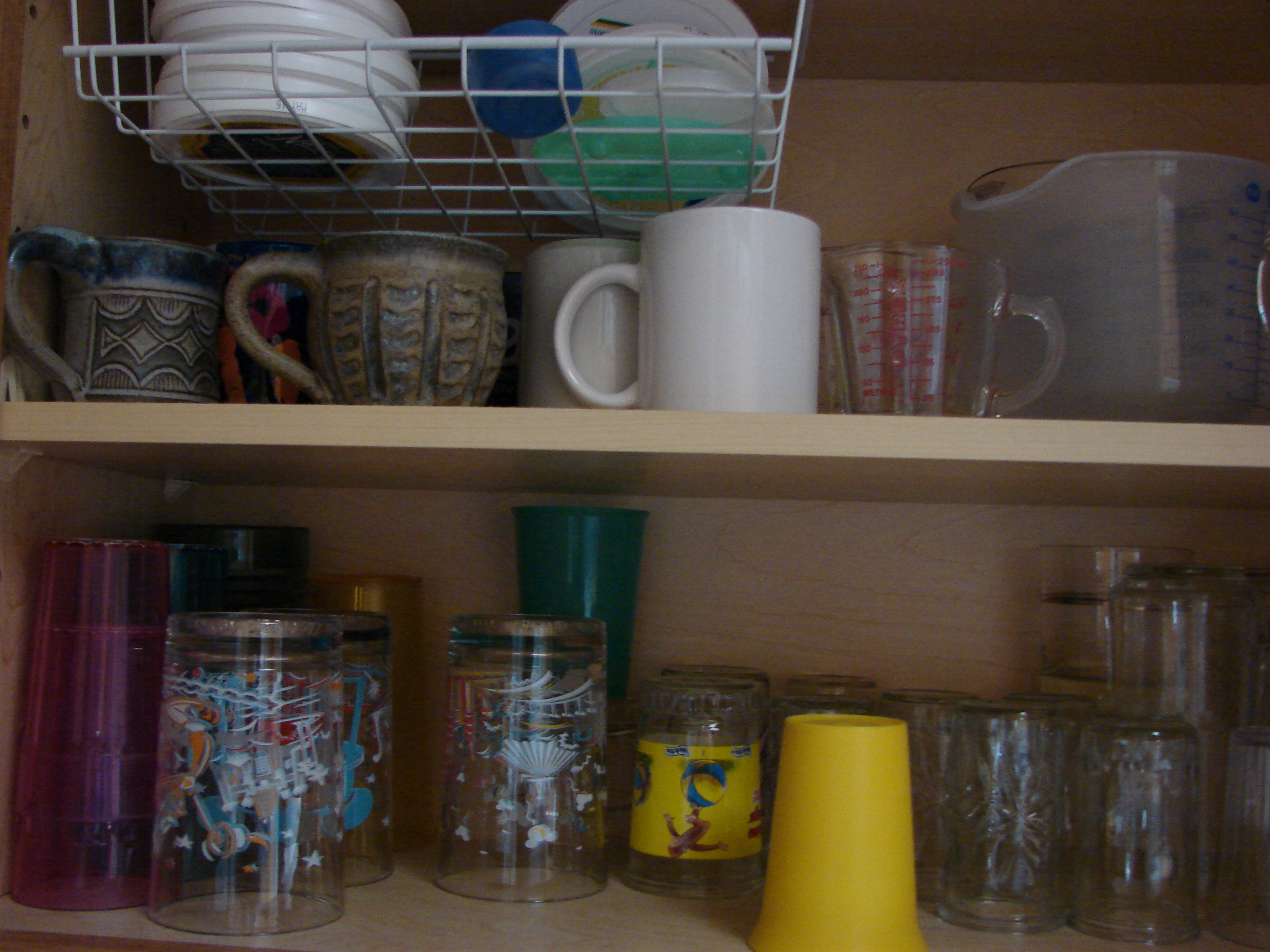 Some cups from Janet and Julie's near Roscoe.  Some of these glasses are LW's.