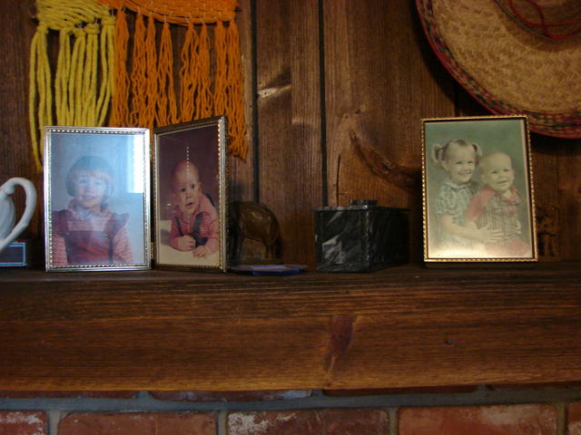 dominoes bought in Mexico, book ends were bought when I was in high school at a junk shop.