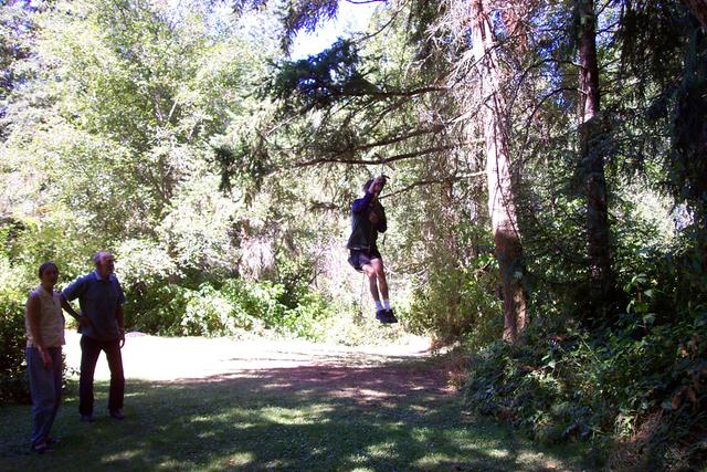 Ben's really good on the swings.