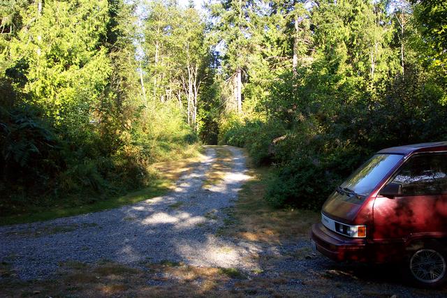 This is looking up the driveway.