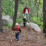 June and Matteo did a little rock climbing.