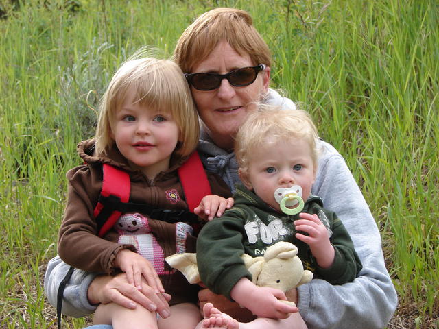 All three of them enjoyed the hike.