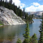 We've almost finished the hike around Beauty Lake.