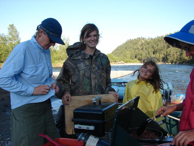 We're cooking our supper.