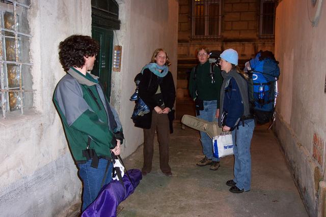 We are so ready to enter Chelsea's apartment building!