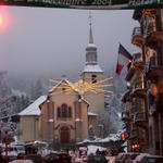 Our hotel is just to the right of this church.  Chamonix is a beautiful village surrounded by the Alps.