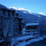 Two days later, we walk through Chamonix.  It's all beautiful.  Today will be sunny.