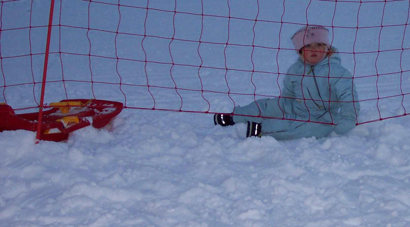 We thought the little kids were so cute in their snowsuits.