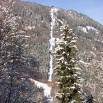 This is how I got back to the valley after I skied.  There are actually two huge cable cars passing each other on the mountain. 