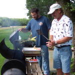 Dale and Wayne are in charge of the BBQ.