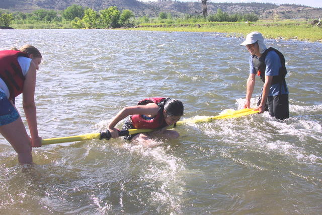 We all discovered that it's not that easy to get over the top of the oar.