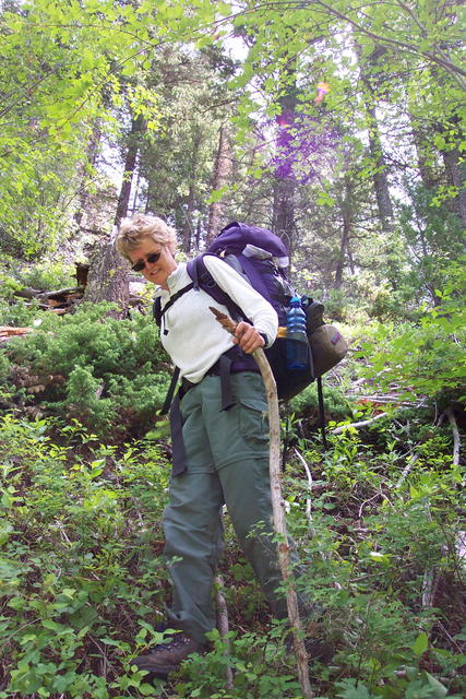 This area was so steep, Mary Ann thought we'd never get down.