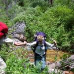 But we helped each other up the steep parts and during the river crossings.  It was tough, but as a group, working together, we 