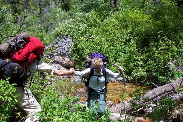 But we helped each other up the steep parts and during the river crossings.  It was tough, but as a group, working together, we 