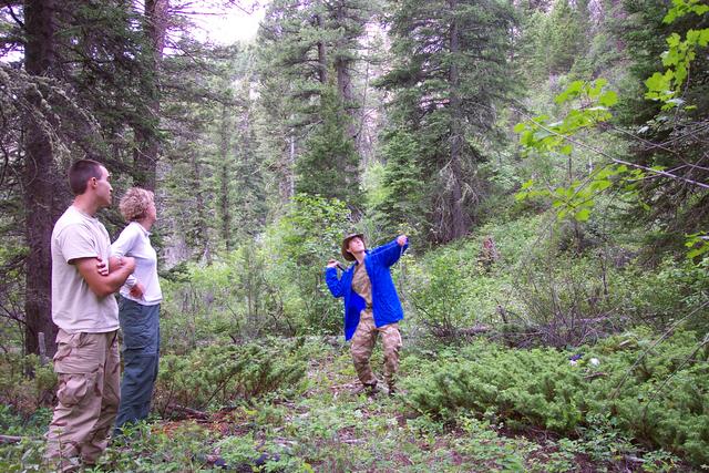 Everyone wanted to try.  We all knew that we could get the rock over the tree branch with the next throw.