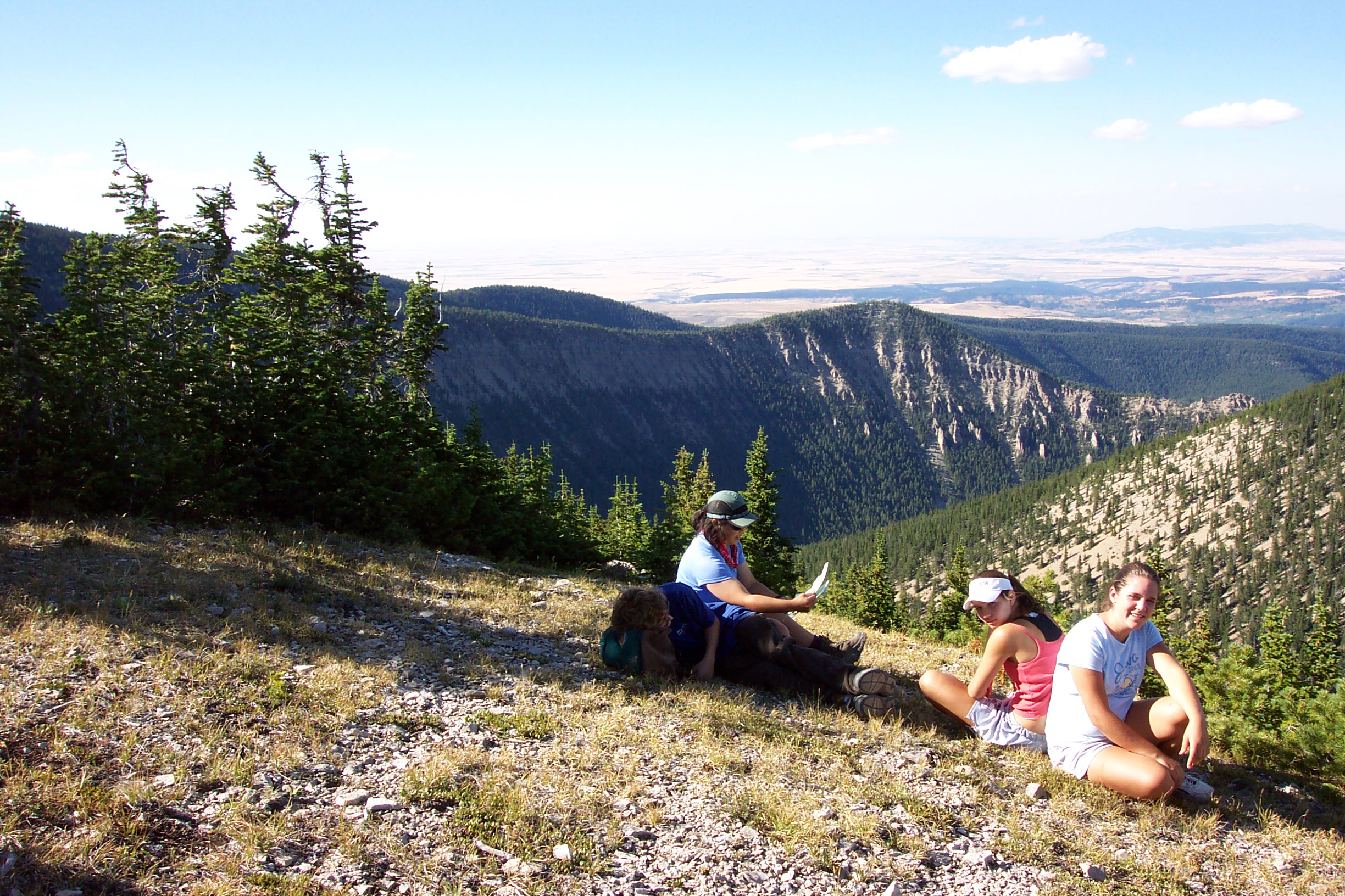 The rest of us enjoy the views and a leisurely hike back to camp.