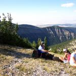 The rest of us enjoy the views and a leisurely hike back to camp.