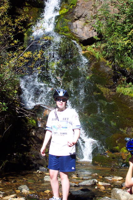 There was a beautiful waterfall just before the last and biggest tunnel.