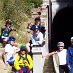 We posed in front of the tunnel.