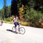 Some of us spent the day learning to do wheelies.  Curtie learned to ride his bike backward.