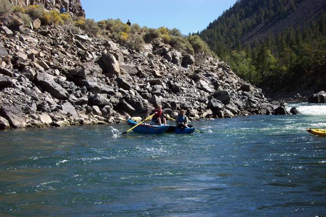 Jim and Barney also love being on the river.