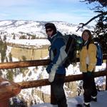 After lunch, we walked out to the overlook.  Jeremy and Kelsiann enjoy the view.