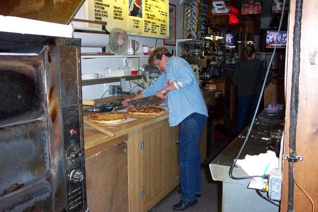 In Gardner, we were all closely watching the pizza ovens and the cook at the K-Bar.