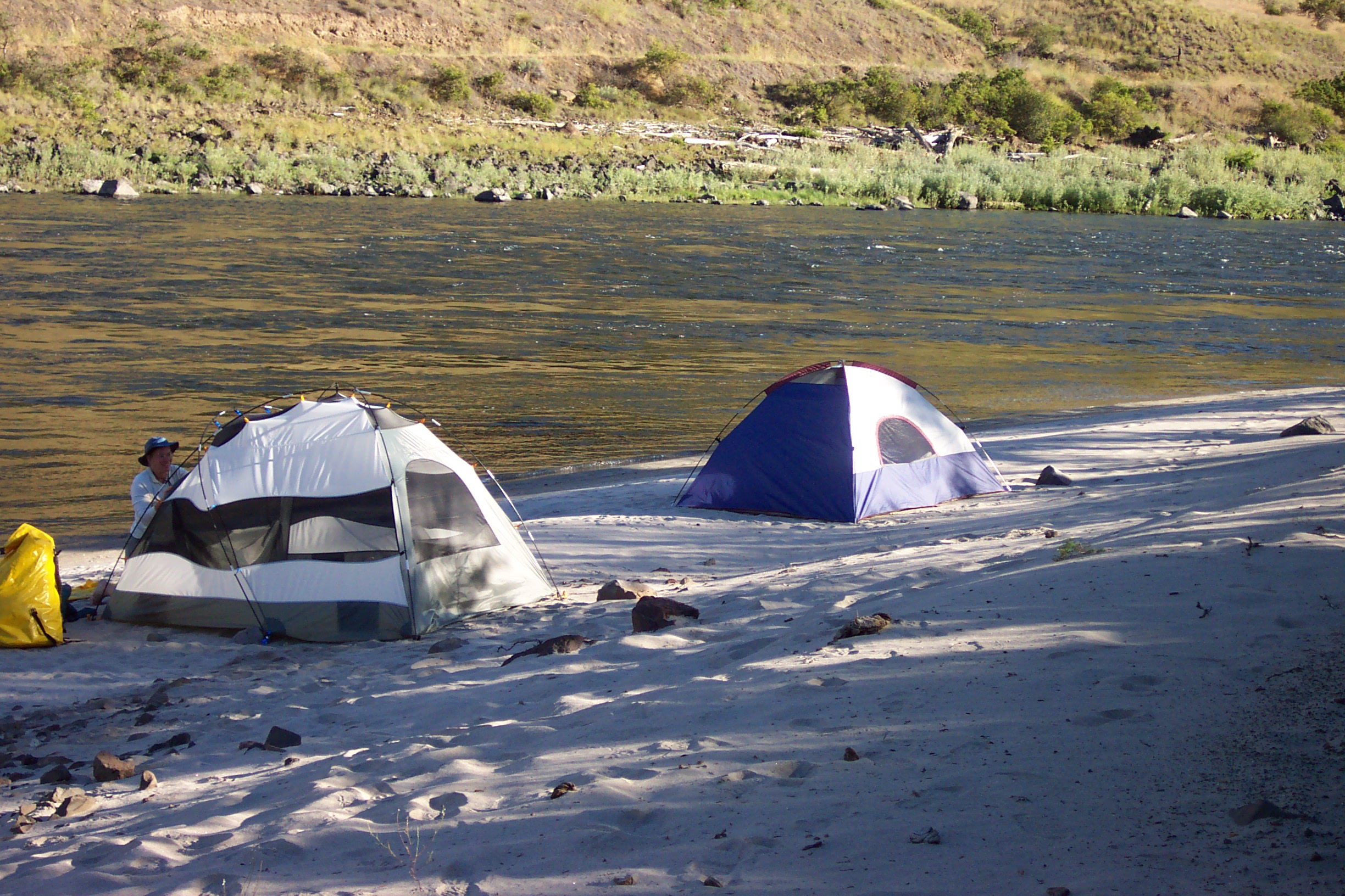 As usual, there were a few tents set up.